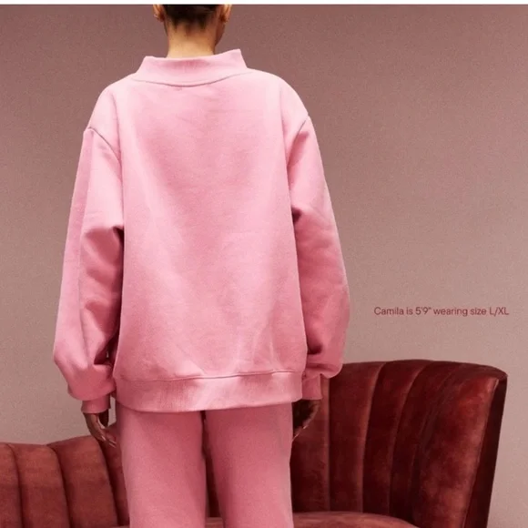 PARKE Jean Heart ❤️ 2026 Release - Blush  Mockneck fleece - Picture 3 of 7
